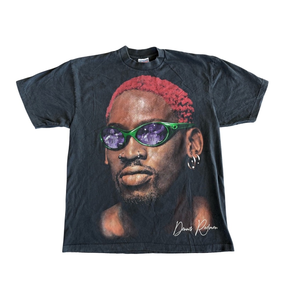 Vintage Dennis Rodman Just For Rodman Single Stitch T-Shirt Sz XL REPRINT